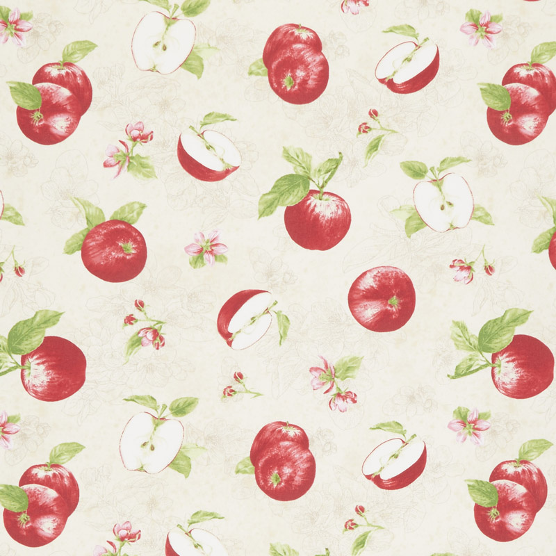Apple Festival - Tossed Apples Cream Yardage