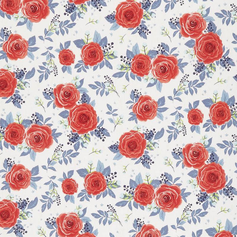 Hedge Rose - Main Cream Yardage