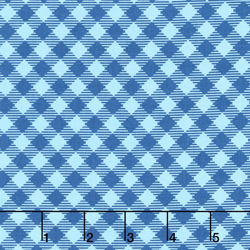 Bee Basics - Gingham Blue Yardage