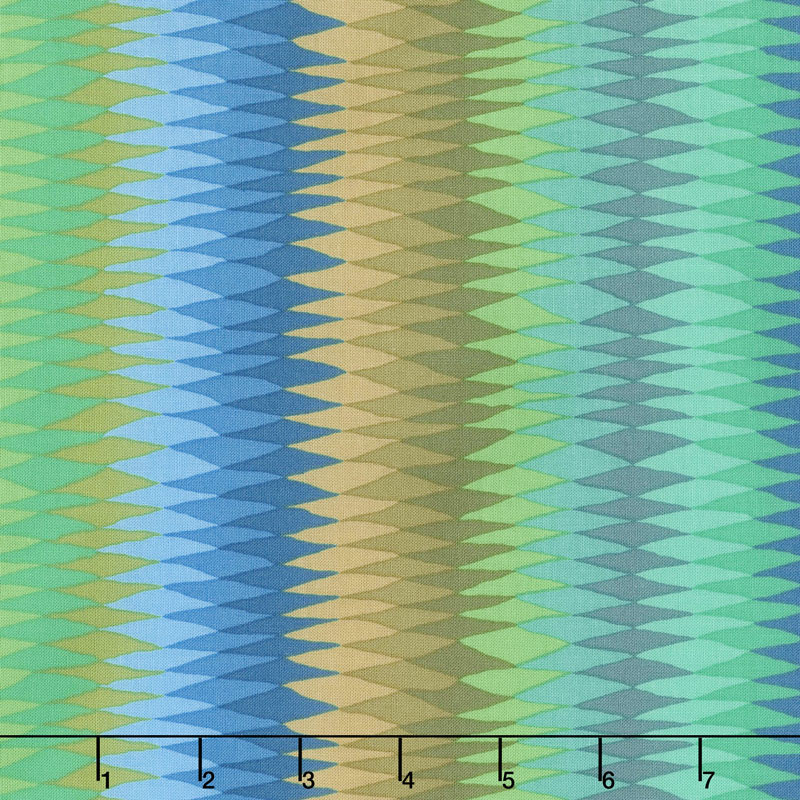 Kaffe Fassett Collective Fall 2018 - Day Diamond Stripe Green Yardage