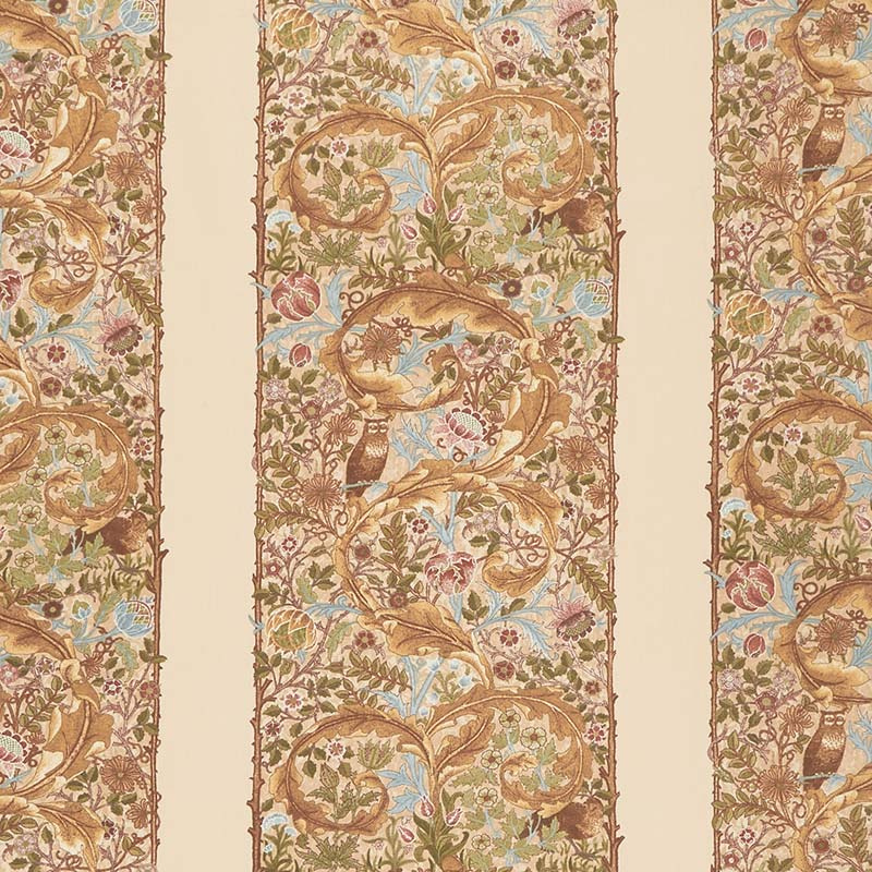 May Morris Studio - The Owl 1895 Cream Yardage