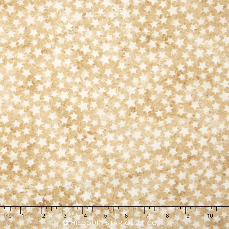 Stonehenge Stars & Stripes - Tan Stars Yardage