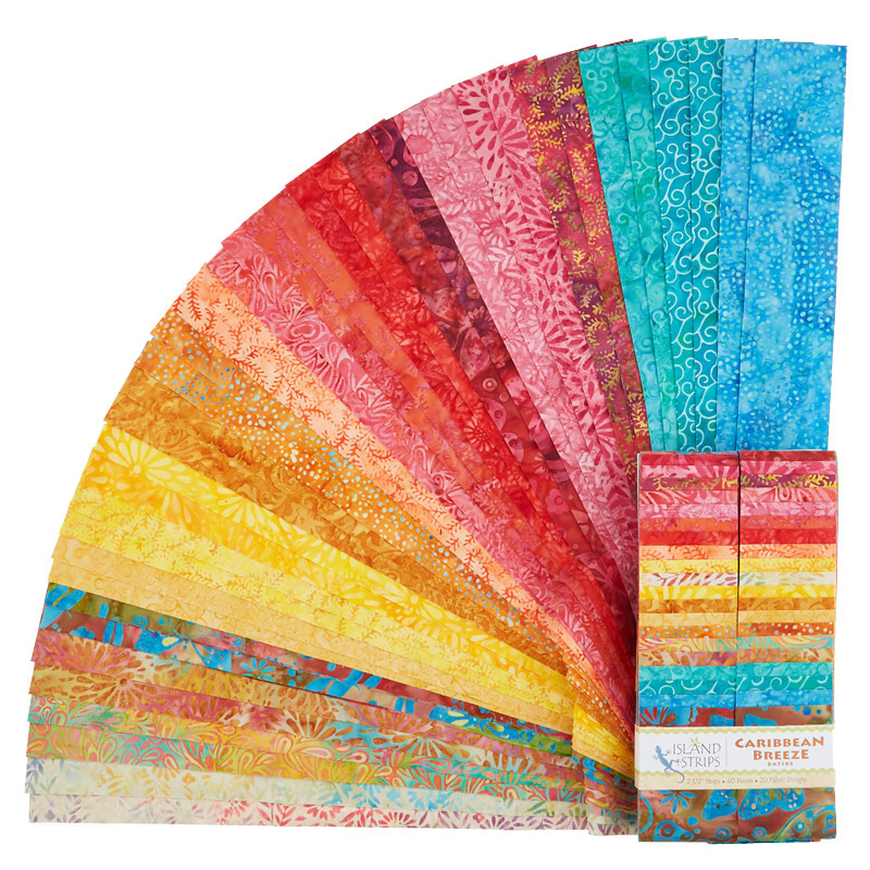 Caribbean Breeze Batiks Strips