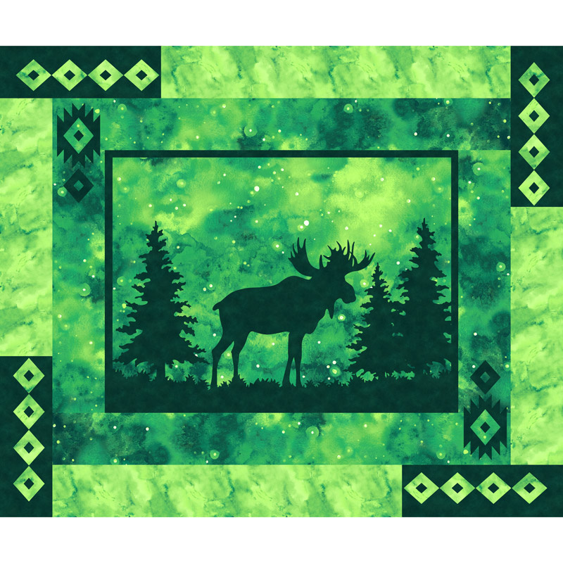 Artisan Spirit - Imagine Novelty Moose Emerald Digitally Printed Panel