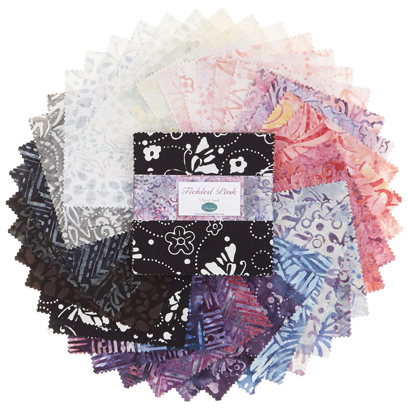 Wilmington Think Pink Batiks 5 Karat Jewels