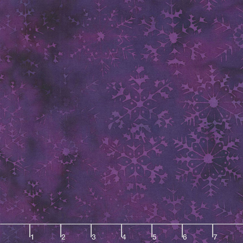 Snowberry Batiks - Large Snowflake Iris Yardage