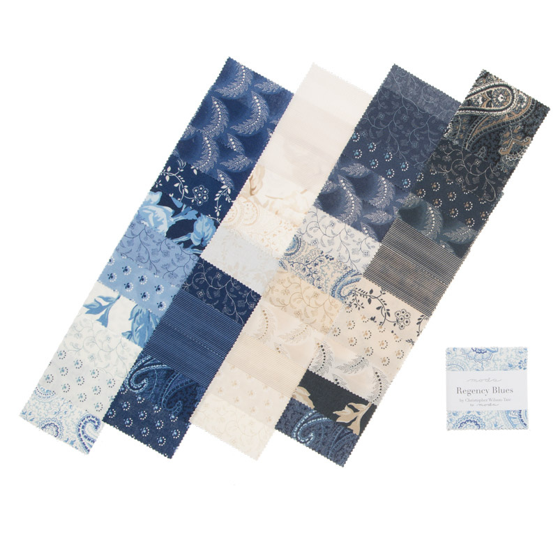 Regency Blues Mini Charm Pack