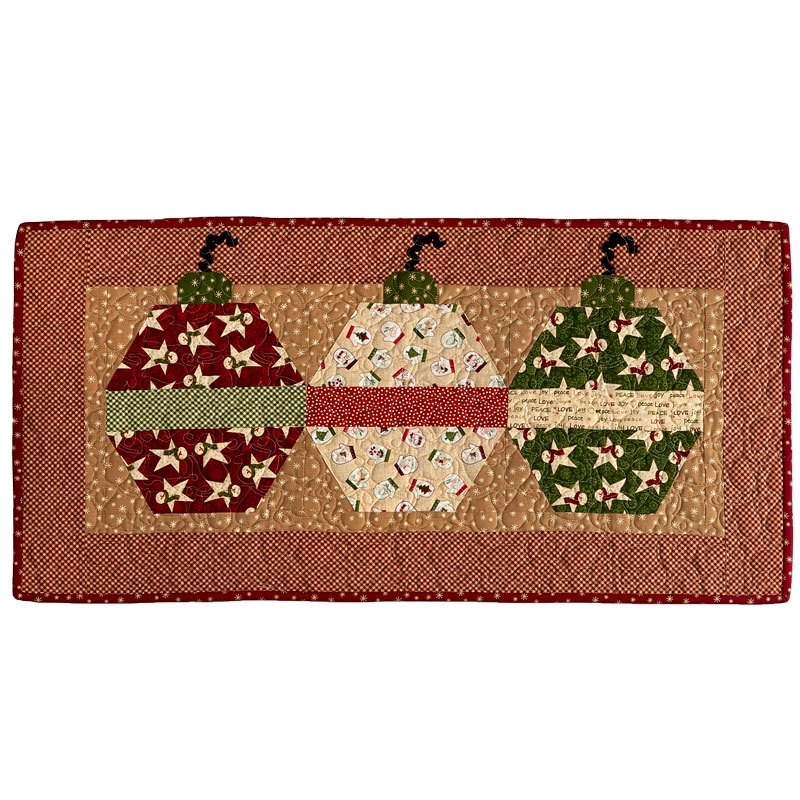 MSQC Wrapped in Joy Hexagon Ornament Table Runner Kit