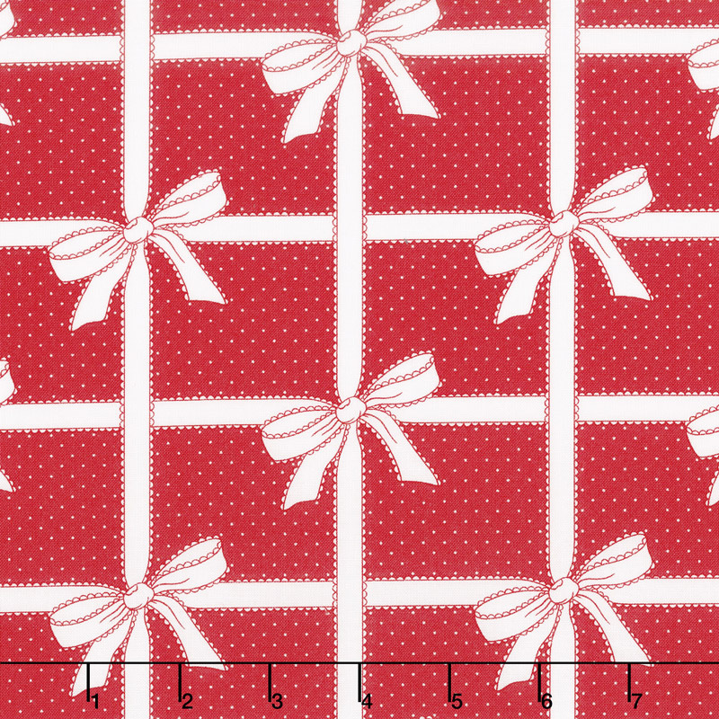 Vintage Holiday - Wrapped Up Red Yardage