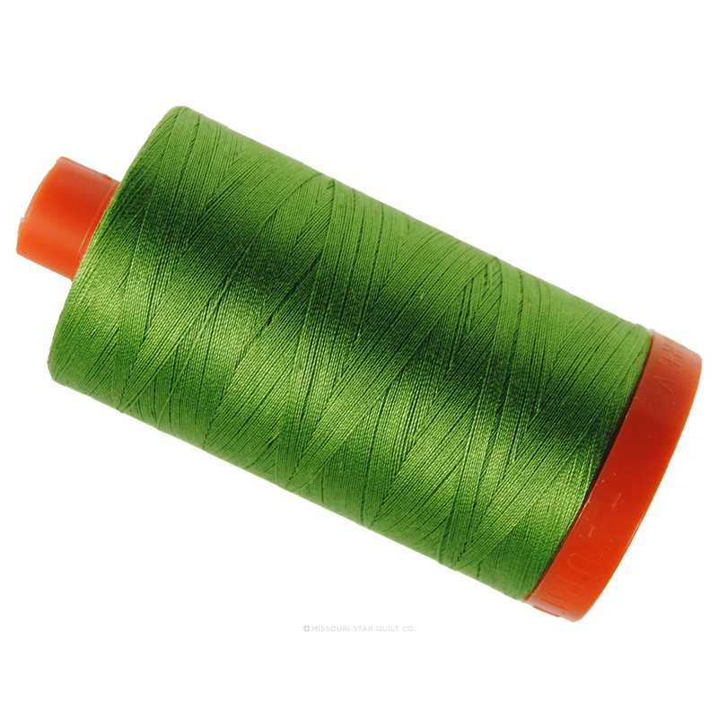 Aurifil 50 WT 100% Cotton Mako Large Spool Thread - Grass Green