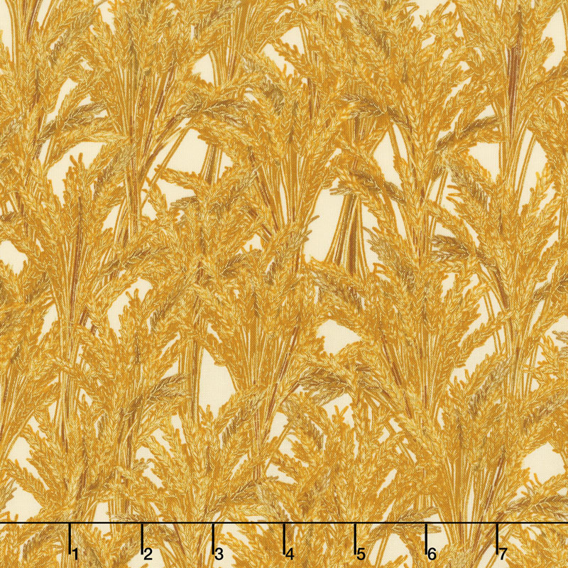 Giving Thanks - Wheat Harvest Metallic Yardage