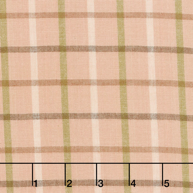 Tickled Pink - Plaid Pink Yarn Dye Yardage