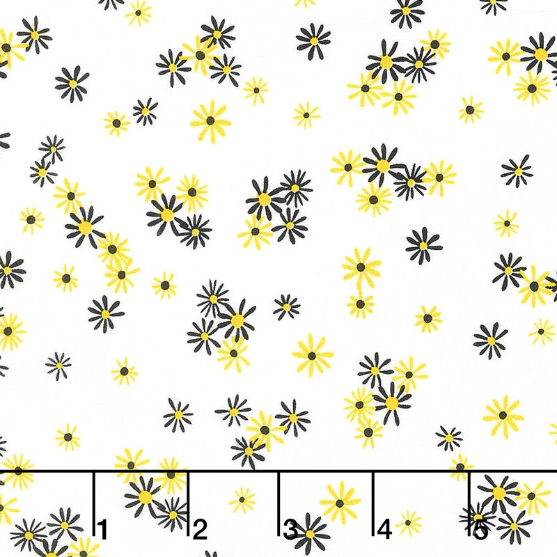 Bumble Bumble - Daisy Ditz White Yardage