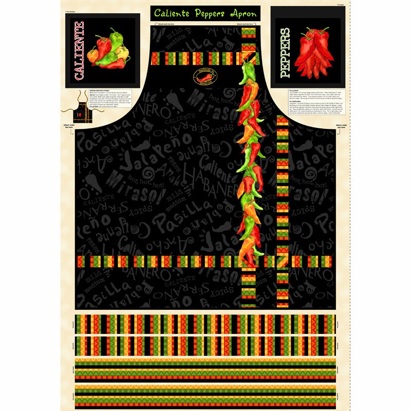 Caliente Peppers - Apron Multi Panel