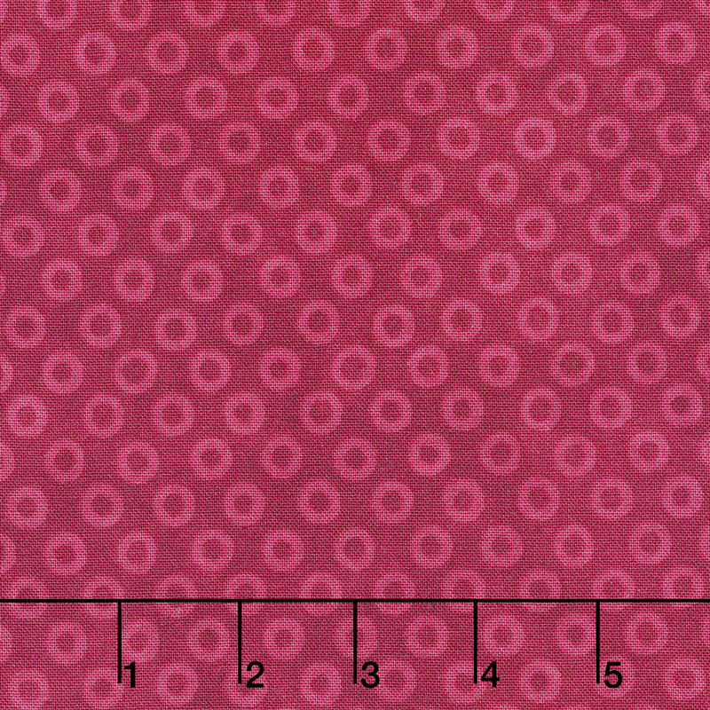 X's and O's - Big Cheerio's Cool Red Yardage