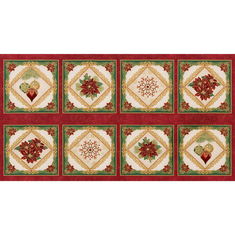 Holiday Flourish 12 - Snowflakes Holiday Metallic Panel