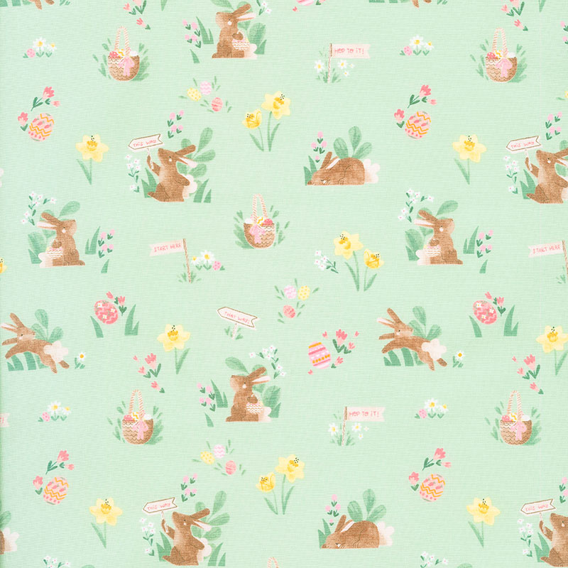 Easter Egg Hunt - Easter Main Mint Yardage