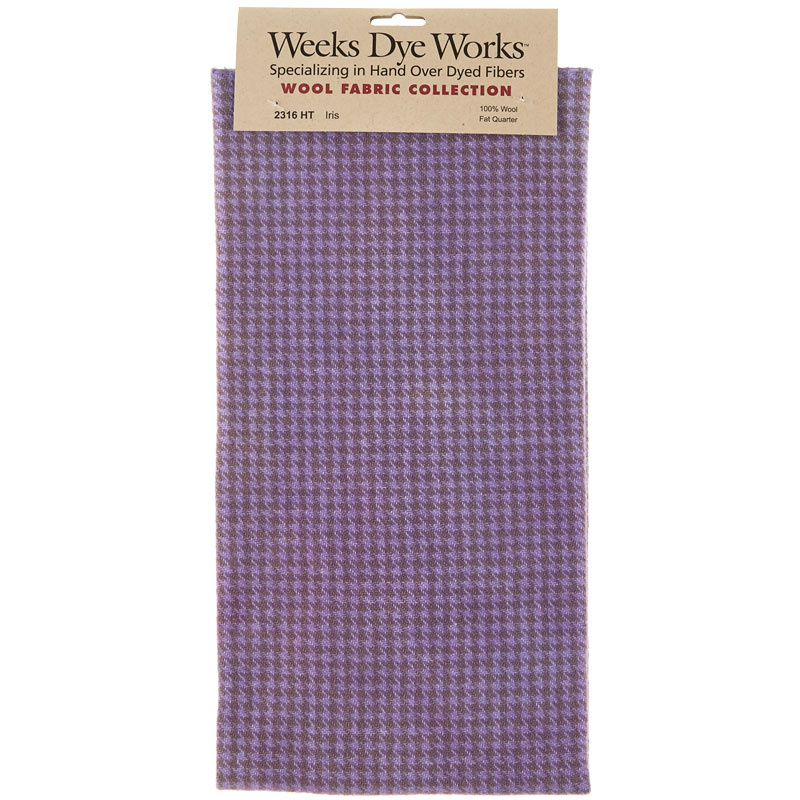 Weeks Dye Works Hand Over Dyed Wool Fat Quarter - Houndstooth Iris