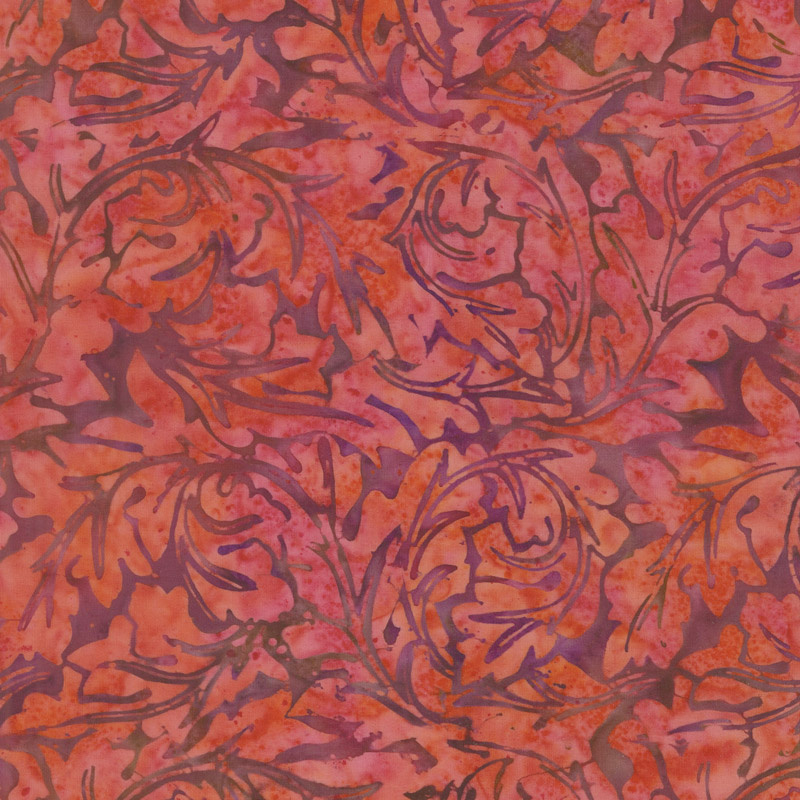 Canterbury Stained Glass Batiks - Acanthus Snow Cone Yardage