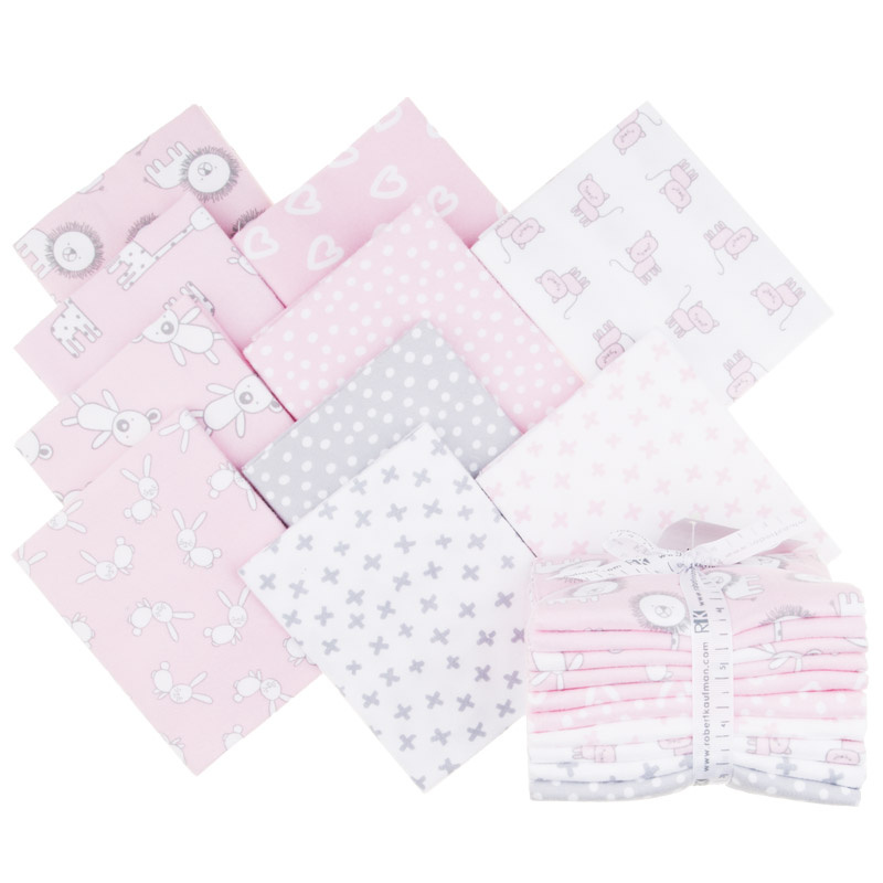 Penned Pals Flannel Pink Colorstory Fat Quarter Bundle