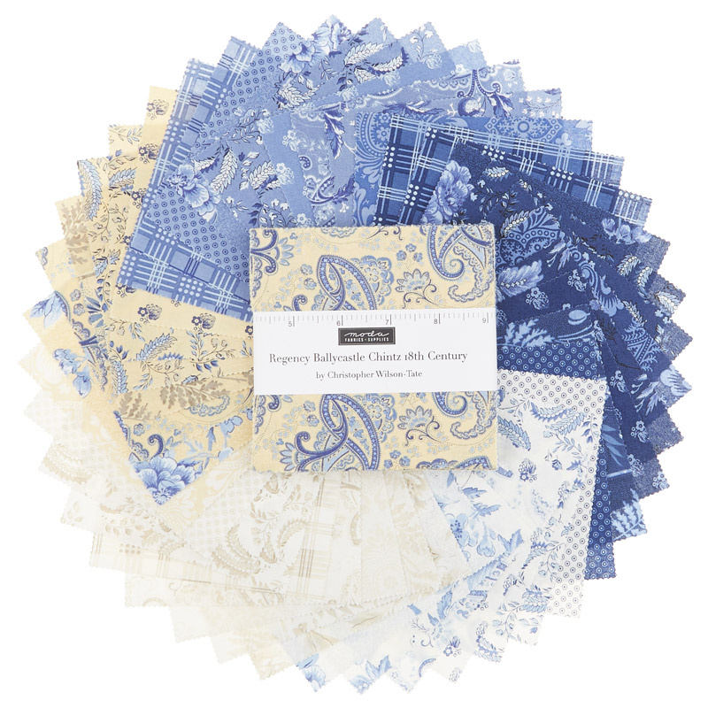 Regency Ballycastle Chintz 18th Century Charm Pack
