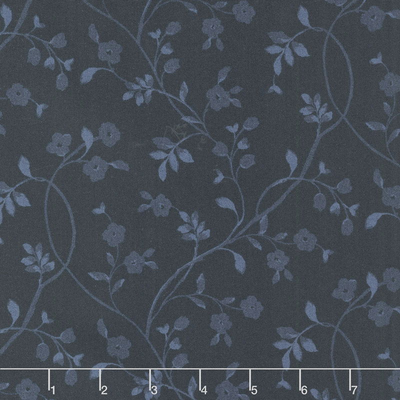 English Countryside - Tonal Vine Navy Yardage