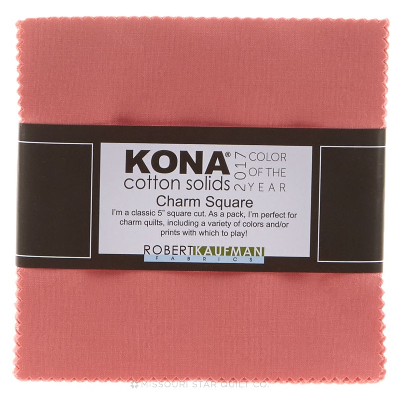 Kona Cotton 2017 Color of the Year - Pink Flamingo Charm Pack