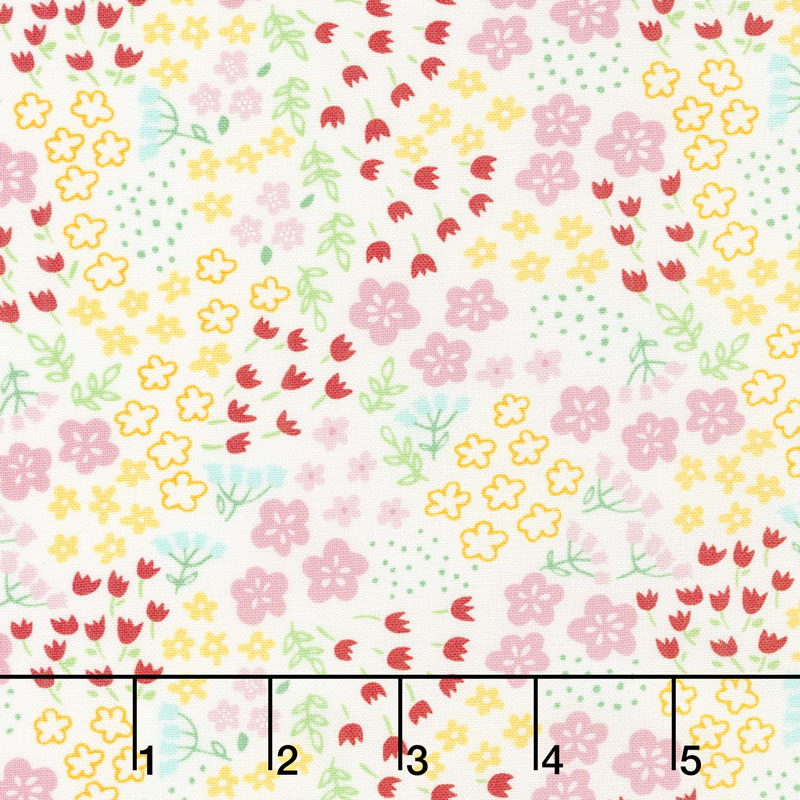Best Friends Forever - My Garden White Yardage