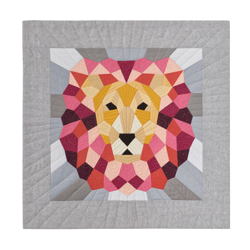 The Lion English Paper Piecing Kit