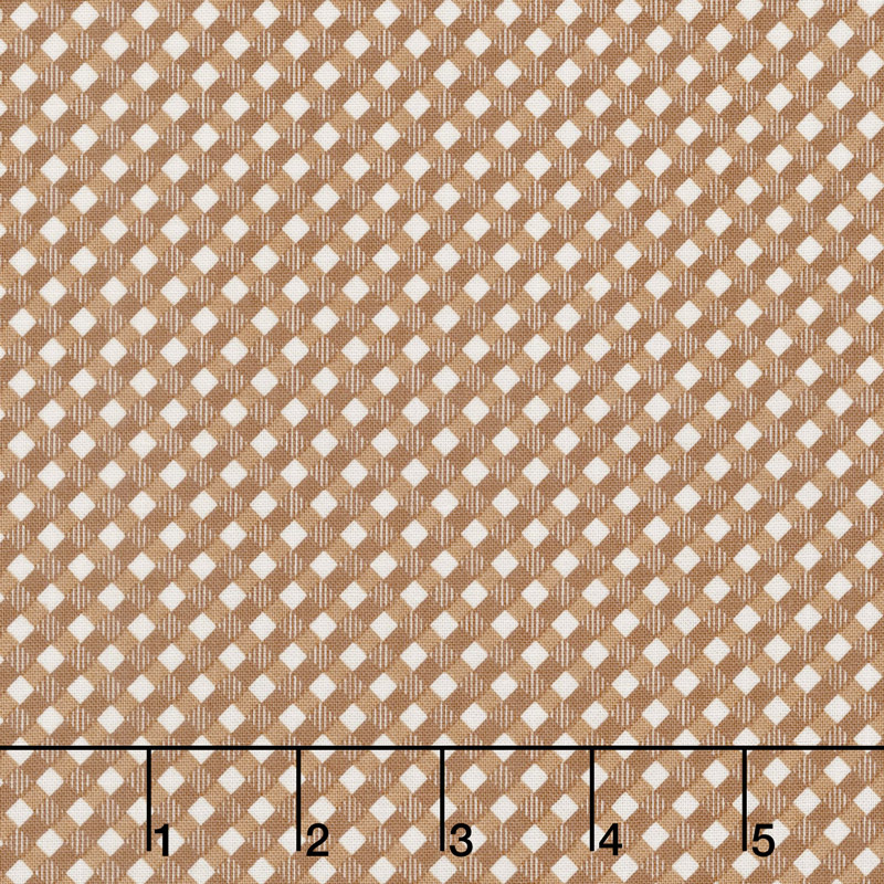 Autumn Love - Gingham Nutmeg Yardage