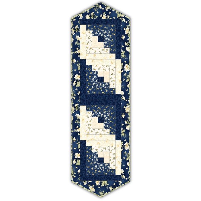 gentle breeze log cabin table runner kit jan douglas maywood runner log