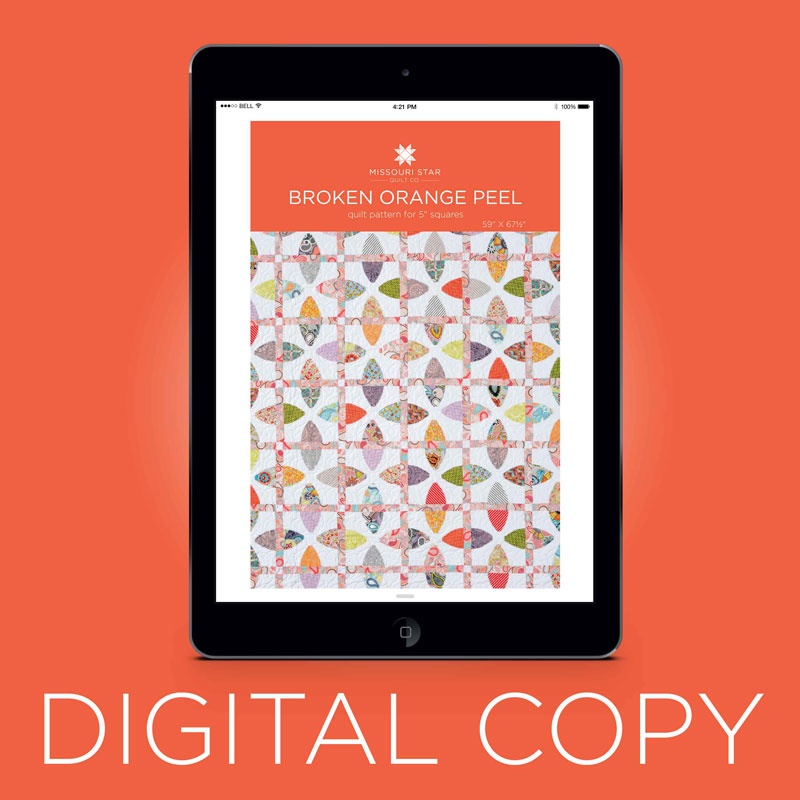 Digital Download - Broken Orange Peel Quilt Pattern by MSQC
