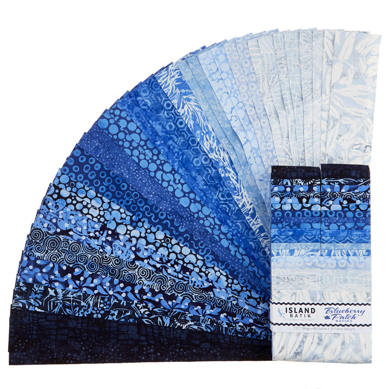 Blueberry Patch Batiks Strips