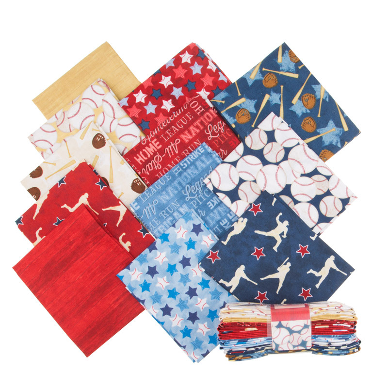 7th Inning Stretch Fat Quarter Crystals