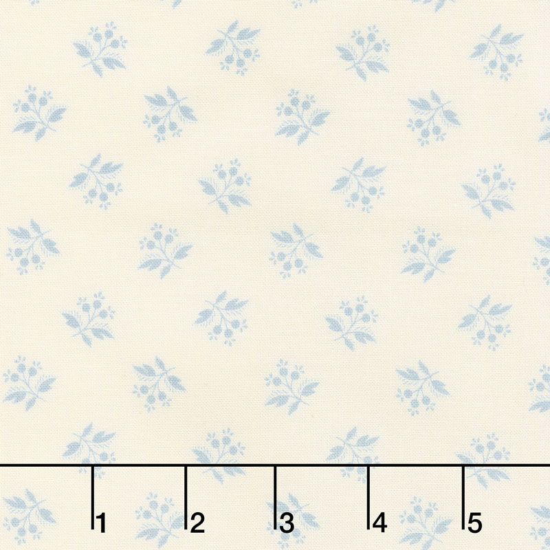 Hat Box - Berries Blue Yardage