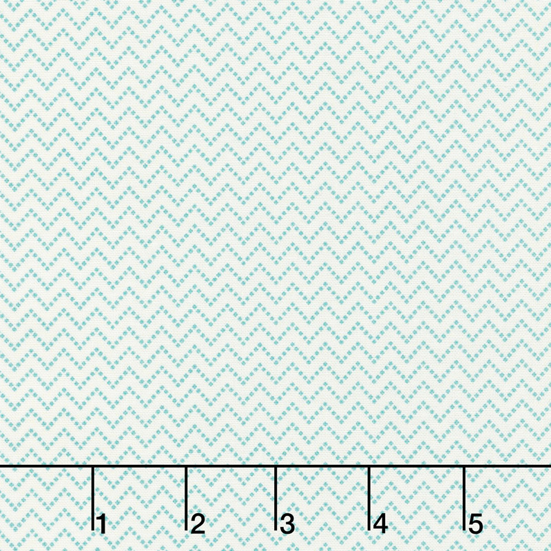 Aunt Grace Backgrounds - Zig Zag Green Yardage