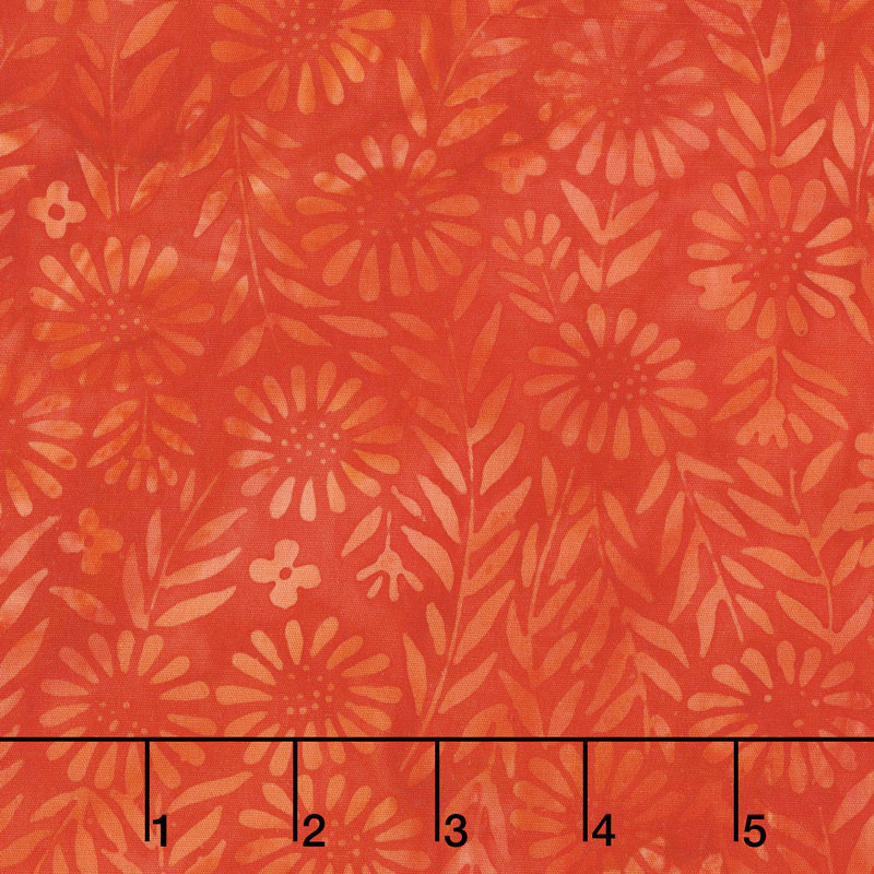 Moroccan Bazaar Batiks - Flower Field Flame Yardage