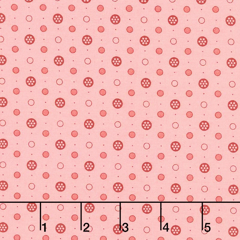 Anna - Buttons Pink Yardage