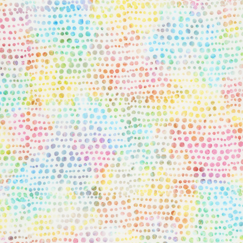 Tonga Batiks - Spots in Rows Crystal 106