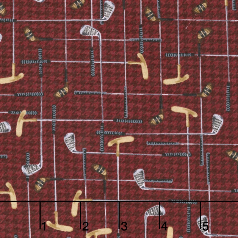 On the Green - Clubs Burgandy Yardage