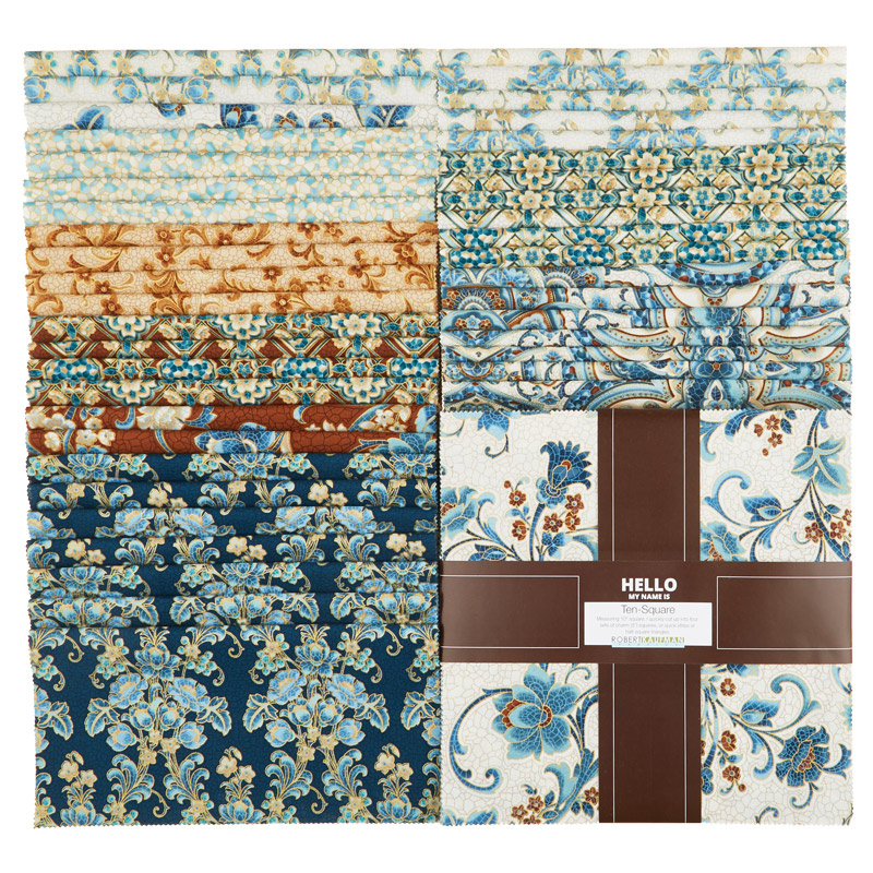 Villa Romana Favorites Teal Metallic Ten Squares