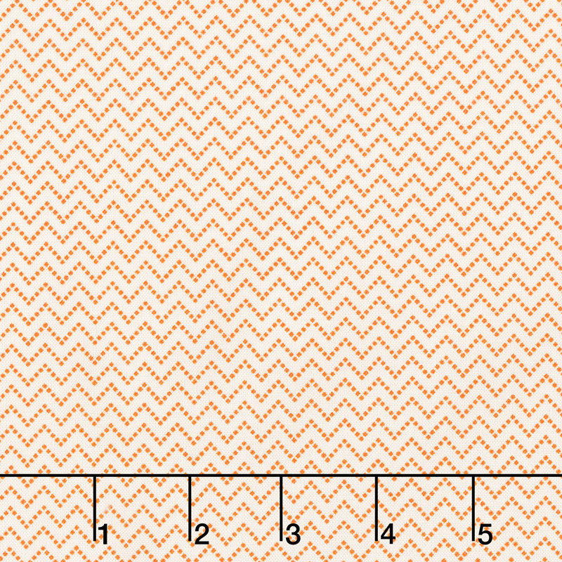Aunt Grace Backgrounds - Zig Zag Peach Yardage