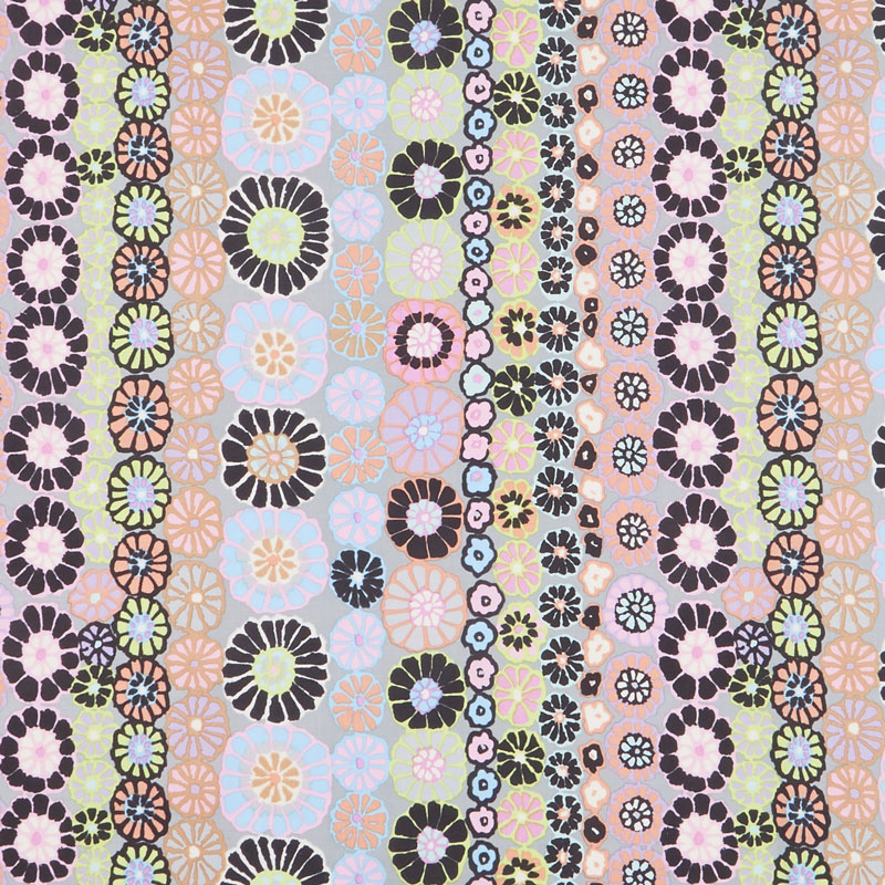 Kaffe Fassett Collective Fall 2018 - Row Flowers Contrast Yardage