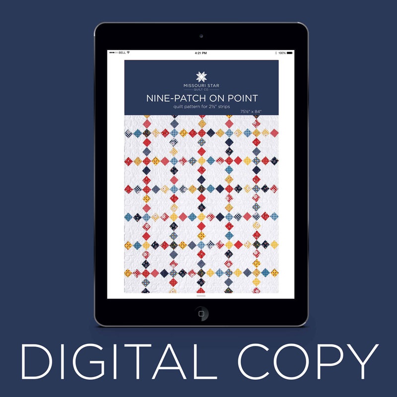 Digital Download - Nine Patch on Point Quilt Pattern by MSQC