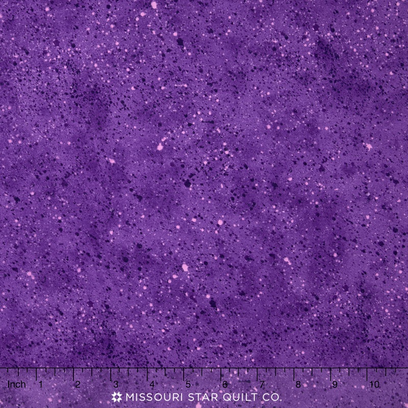 Wilmington Essentials - Amethyst Royale Spatter Texture Bright Purple Yardage