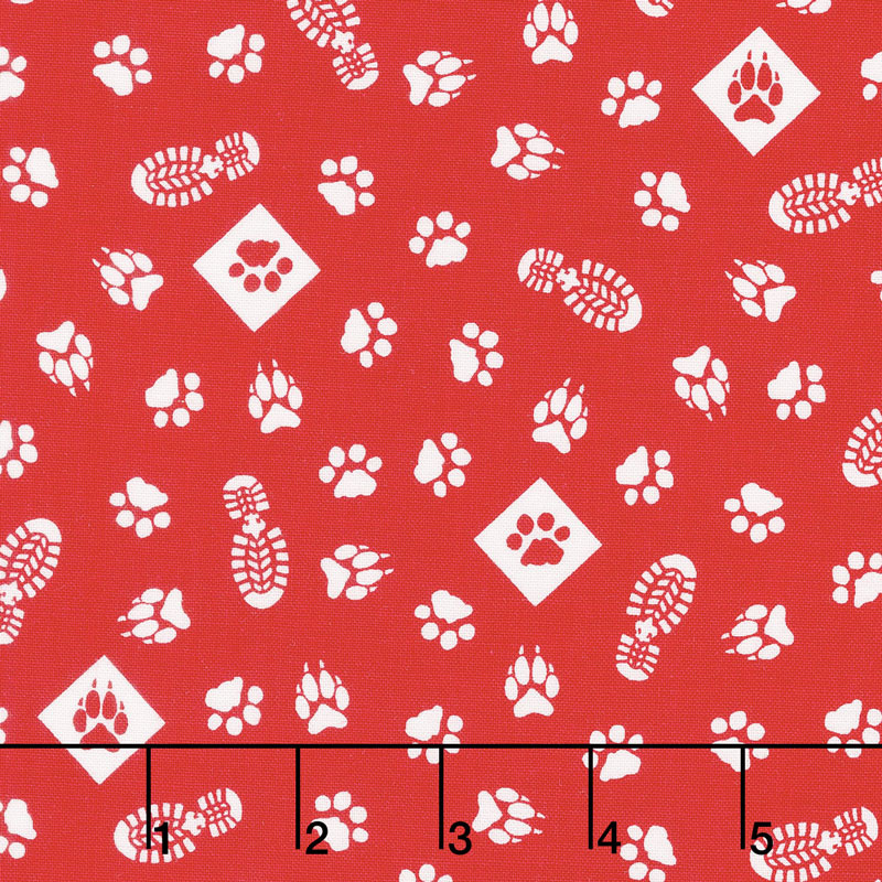 Cub Scouts - Cub Scouts Paws Red Yardage