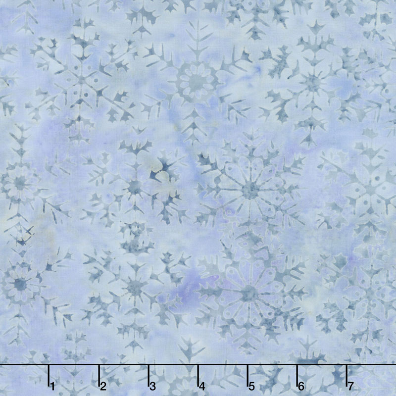 Icicle Batiks - Large Snowflake Opal Yardage