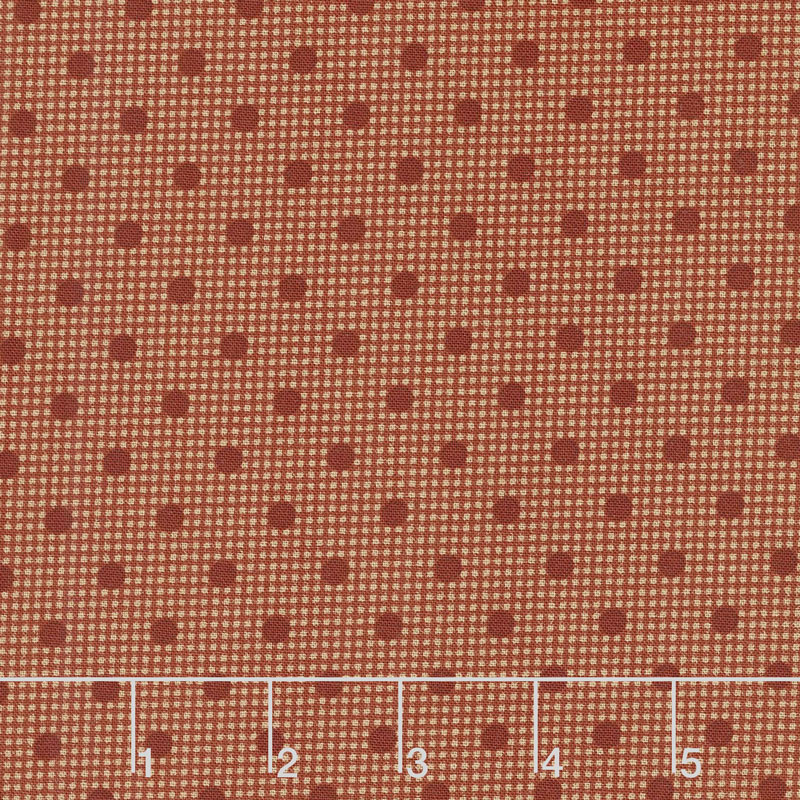 Shelbyville - Check & Dot Red Yardage