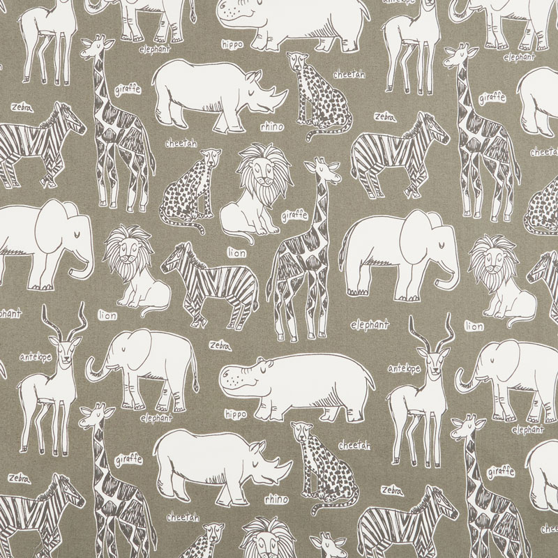 Safari Life - Safari Kingdom Ash Yardage