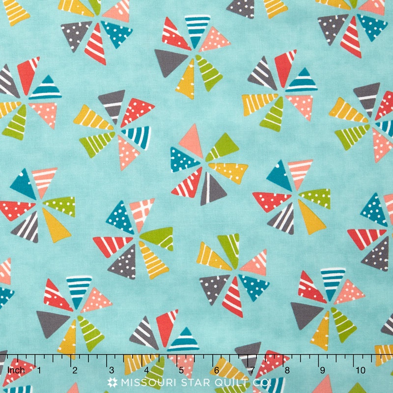 Mixed Bag 2017 - Pinwheels Sky Yardage